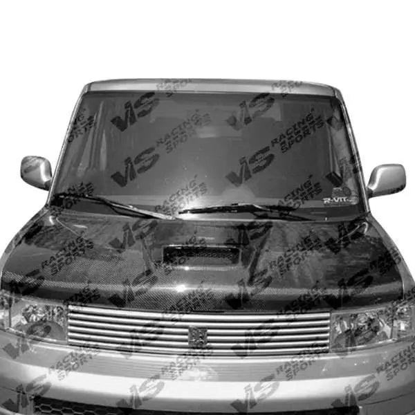 2004-2006 Scion XB 4 doors TECHNO R Style Carbon Fiber Black Hood-1