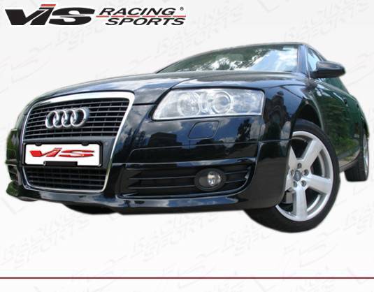 2005-2010 Audi A6 4 doors C-TECH Style FRP Primer Front Lip-3