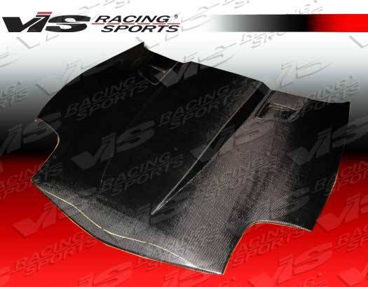 2005-2013 Chevrolet Corvette 2 doors PENTA Style Carbon Fiber Black Hood-4