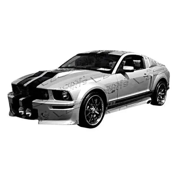 2005-2013 Ford Mustang 2 doors Extreme Style FRP Primer Side Skirts-1