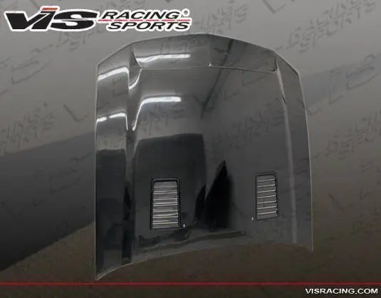 2005-2009 Ford Mustang 2 doors GT 500 Style Carbon Fiber Black Hood-2