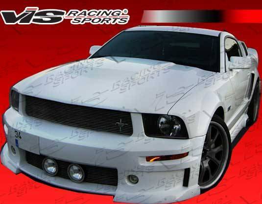 2005-2009 Ford Mustang 2 doors Stalker 2 Style FRP Primer Front Bumper-3