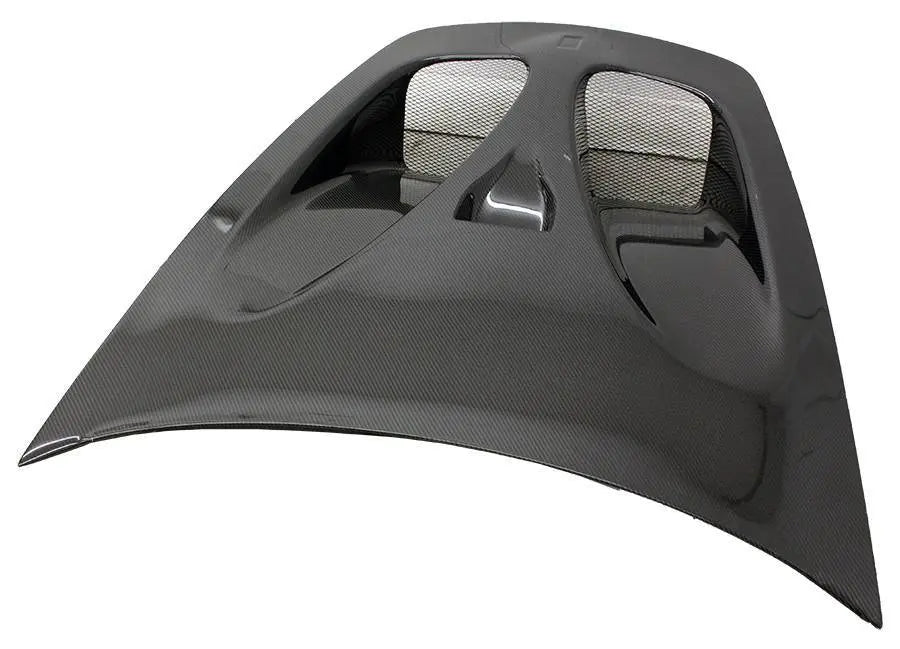 2005-2009 Ferrari F430 2 doors DTM Style Carbon Fiber Black Hood-2