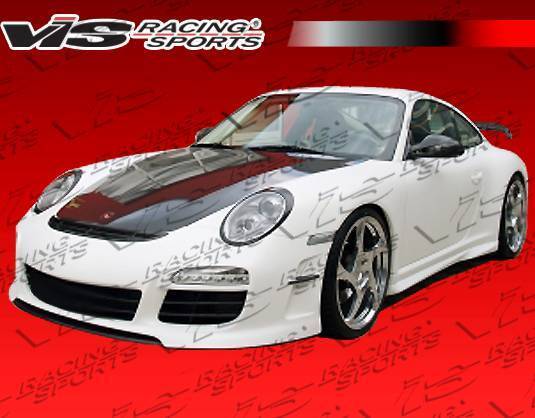 2005-2011 Porsche 997 2 doors Mania Style FRP Primer Front Bumper-2