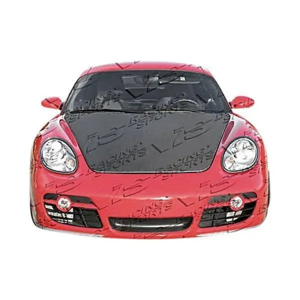 2005-2012 Porsche Boxster 2 doors OEM Style Carbon Fiber Black Hood-1