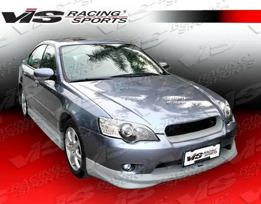 2005-2009 Subaru Legacy 4 doors FUZION Style FRP Primer Side Skirts-1