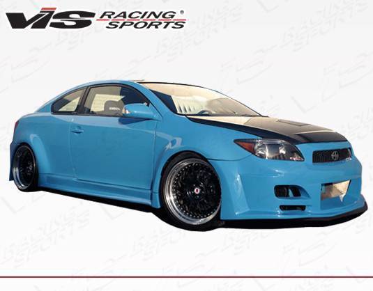 2005-2010 Scion TC 2 doors GT Widebody Style FRP Primer Full Kit-1