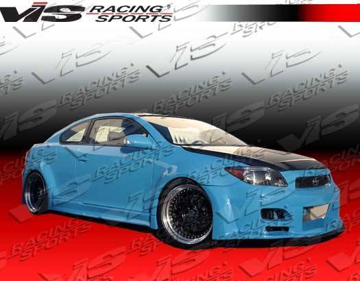 2005-2010 Scion TC 2 doors GT Widebody Style FRP Primer Full Kit-2