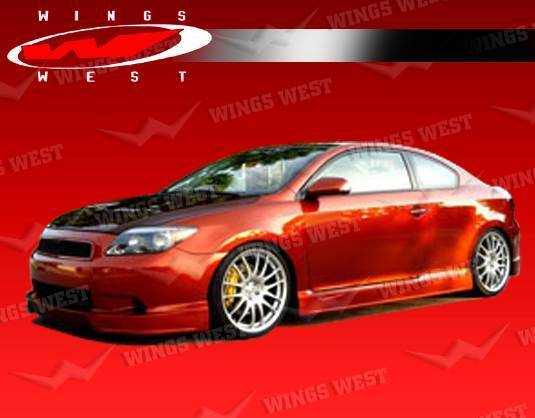 2005-2010 Scion TC 2 doors POLYURETHANE Black Full Kit-3
