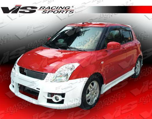 2005-2008 Suzuki Swift 4 doors A-TECH Style FRP Primer Front Bumper-2