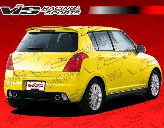2005-2008 Suzuki Swift 4 doors D-SPEED Style FRP Primer Rear Bumper-1