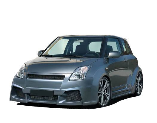 2005-2008 Suzuki Swift 4 doors VIPER Style FRP Primer Full Kit-1