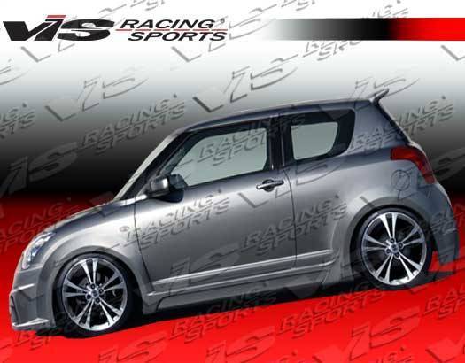 2005-2008 Suzuki Swift 4 doors VIPER Style FRP Primer WideBody-2