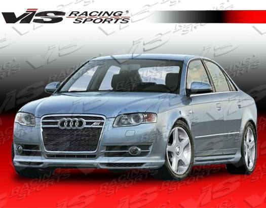2006-2008 Audi A4 4 doors A-TECH Style FRP Primer Front Lip-2