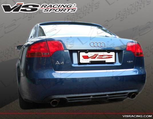 2006-2008 Audi A4 4 doors A-TECH Style FRP Primer Rear Lip-1