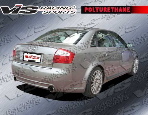 2006-2008 Audi A4 4 doors J-SPEED Style POLYURETHANE Black Rear Lip-1