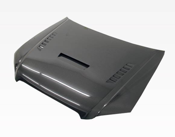 2006-2008 AUDI A4 4 doors XTS Style Carbon Fiber Black Hood-1