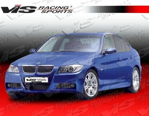 2006-2011 BMW 3 SERIES E90 4 doors M-TECH Style FRP Primer Side Skirts-2