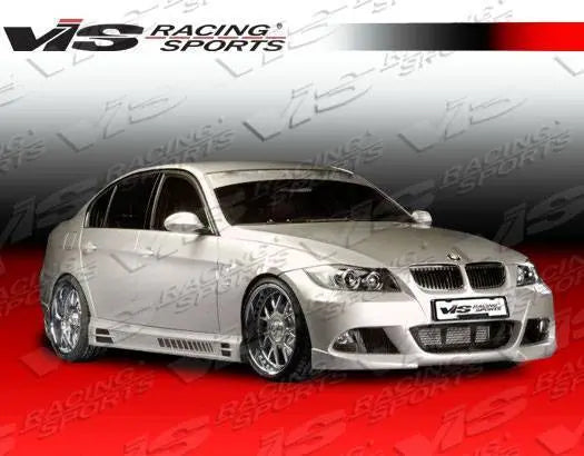 2006-2011 BMW 3 SERIES E90 4 doors R-TECH Style FRP Primer Side Skirts-2