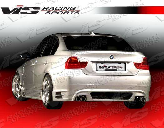 2006-2008 BMW 3 SERIES E90 4 doors R-TECH Style FRP Primer Rear Lip-2