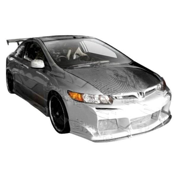 2006-2011 Honda Civic 2 doors LASER Style FRP Primer Front Bumper-1