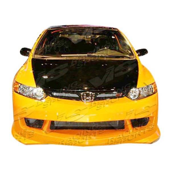 2006-2008 Honda Civic 2 doors TECHNO R 2 Style FRP Primer Full Kit-2