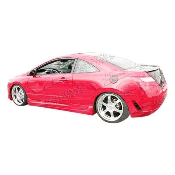 2006-2011 Honda Civic 2 doors TOURING Style FRP Primer Rear Bumper-1