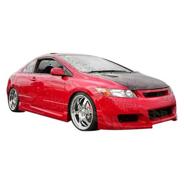 2006-2008 Honda Civic 2 doors TOURING Style FRP Primer Full Kit-1