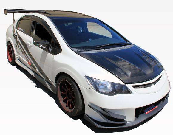 2006-2011 Honda Civic JDM 4 doors FRP Primer Fenders-3