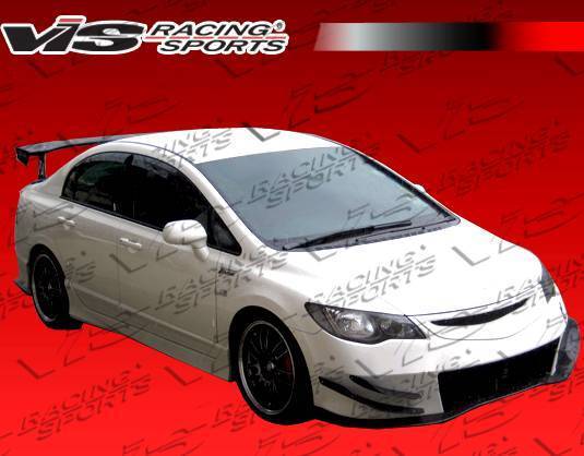 2006-2011 Honda Civic JDM 4 doors FRP Primer Full Kit-4