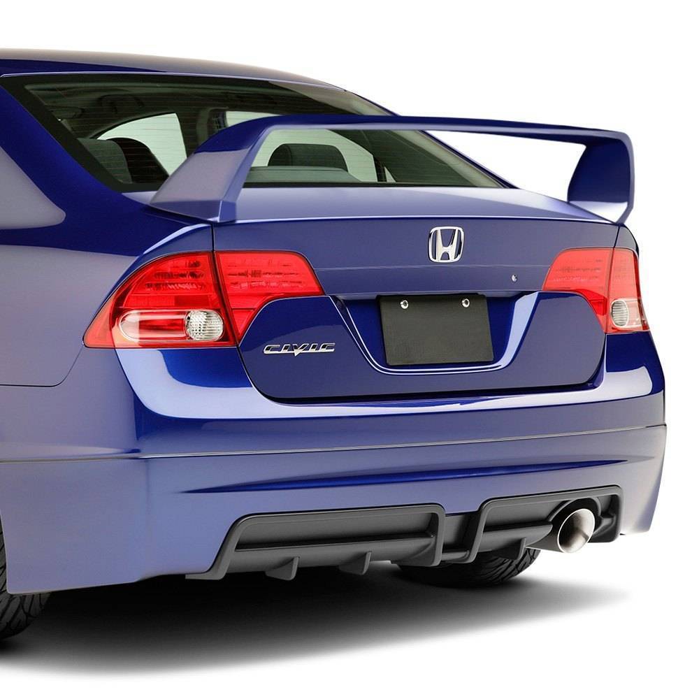 2006-2011 Honda Civic 4 doors FRP Primer Spoiler-1