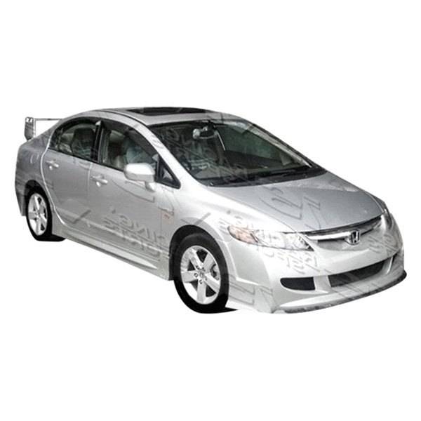 2006-2008 Honda Civic 4 doors TECHNO R 2 Style FRP Primer Full Kit-1
