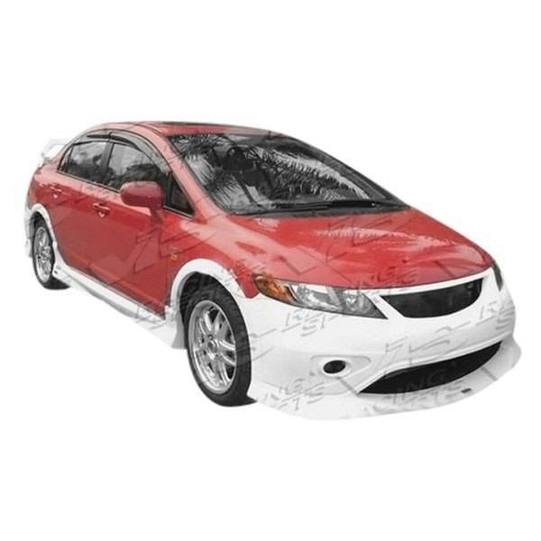 2006-2011 Honda Civic 4 doors Type R Concept Style FRP Primer Front Bumper-1