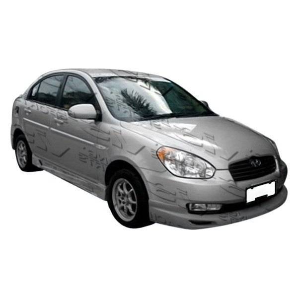 2006-2008 Hyundai Accent 4 doors V Spec Style FRP Primer Front Lip-1