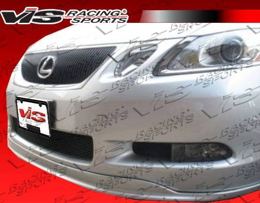 2006-2007 Lexus GS300 GS430 4 doors Carbon Fiber Black Front Lip-3