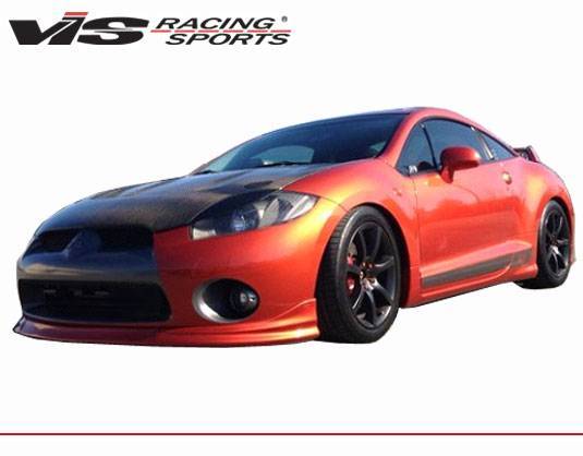 2006-2012 Mitsubishi Eclipse 2 doors POLYURETHANE Black Front Lip-1