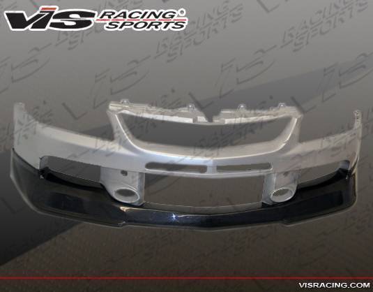 2006-2007 Mitsubishi EVO 9 4 doors Carbon Fiber Black Front Lip-3