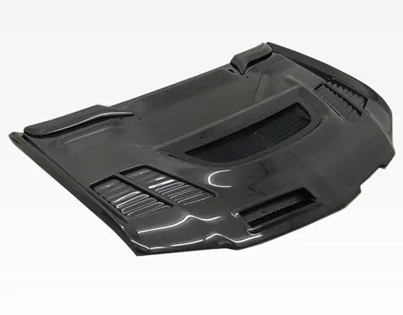 2006-2007 Mitsubishi EVO 9 4 doors JC Style Carbon Fiber Black Hood-1