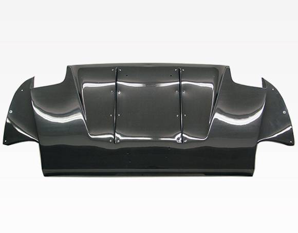 2006-2007 Mitsubishi EVO 9 Carbon Fiber Black Diffuser-5
