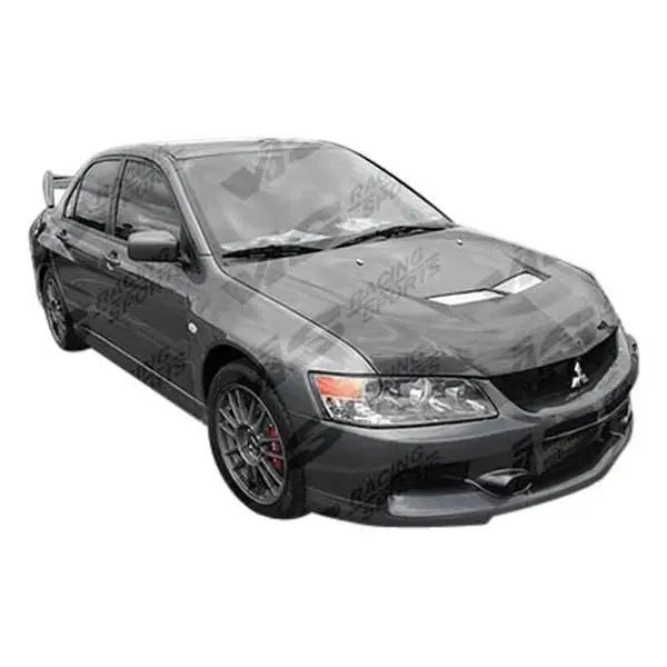 2006-2007 Mitsubishi EVO 9 4 doors INVADER 2 Style Carbon Fiber Black Hood-1