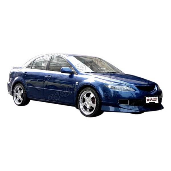 2006-2008 Mazda 6 4 doors TECHNO R Style FRP Primer Full Kit-1
