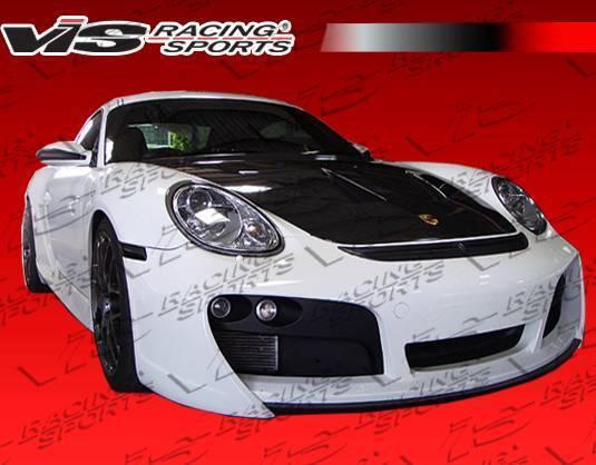 2006-2013 Porsche Cayman 2 doors A Tech GT Style FRP Primer Front Bumper-3