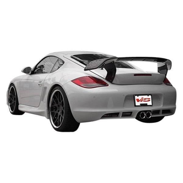 2006-2013 Porsche Cayman 2 doors A Tech GT Style FRP Primer Spoiler-1