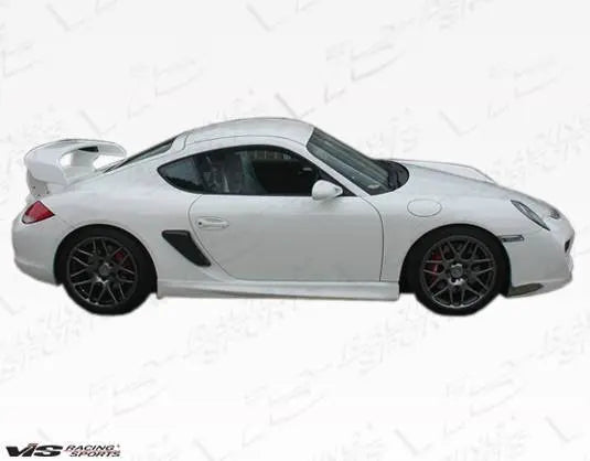 2006-2013 Porsche Cayman 2 doors A Tech GT Style FRP Primer Side Skirts-1