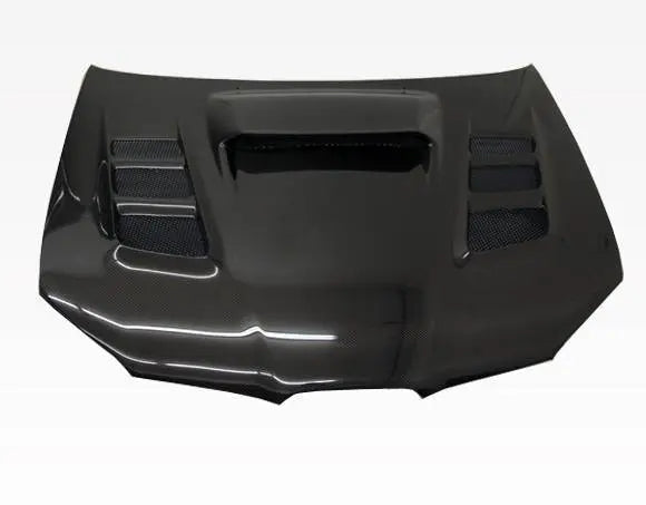 2006-2007 Subaru WRX 4 doors VRS Style Carbon Fiber Black Hood-1