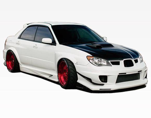 2006-2007 Subaru WRX 4 doors FRP Primer Full Kit-2