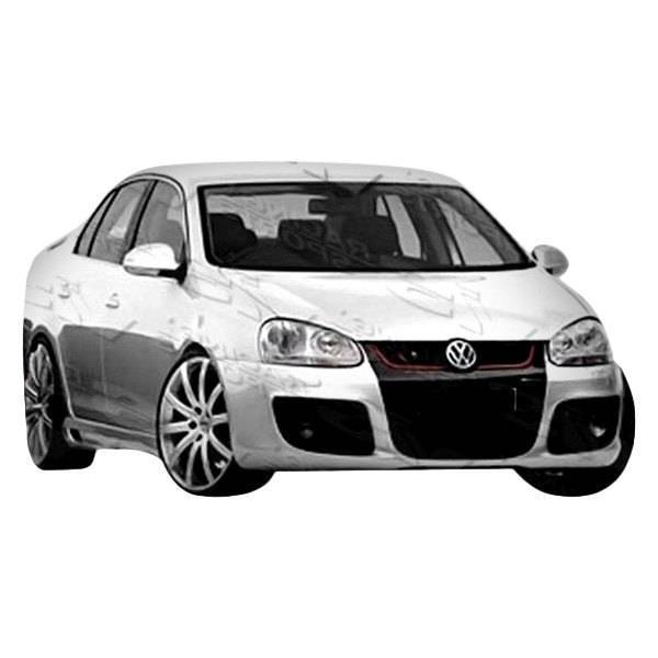 2006-2010 Volkswagen Jetta 4 doors C Tech Style FRP Primer Front Bumper-1