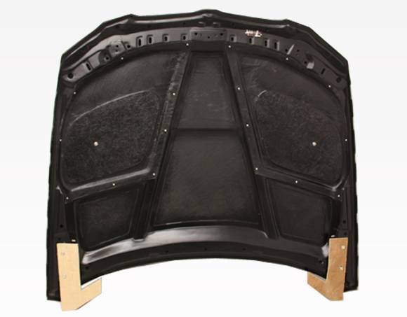 2007-2010 BMW 3 SERIES E92 2 doors GTR Style Carbon Fiber Black Hood-4