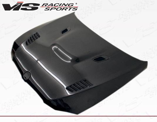 2007-2010 BMW 3 SERIES E92 2 doors XTS Style Carbon Fiber Black Hood-2