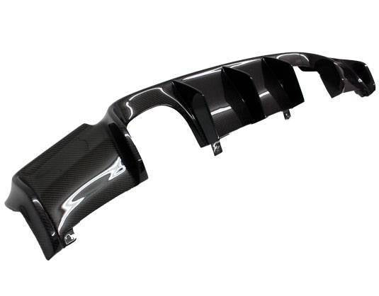 2008-2013 BMW 3 SERIES E92 M3 2 doors Carbon Fiber Black Diffuser-1